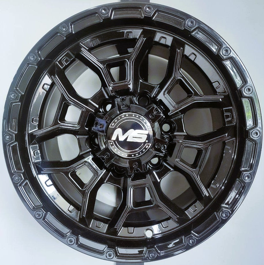 Juego de rines 15x8.0 6-139.7 ET -10 Black CB 110.5